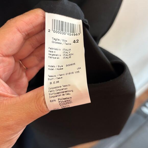 Peserico Black Sleeveless Dress Size EU 42 US 6 - Picture 4 of 7